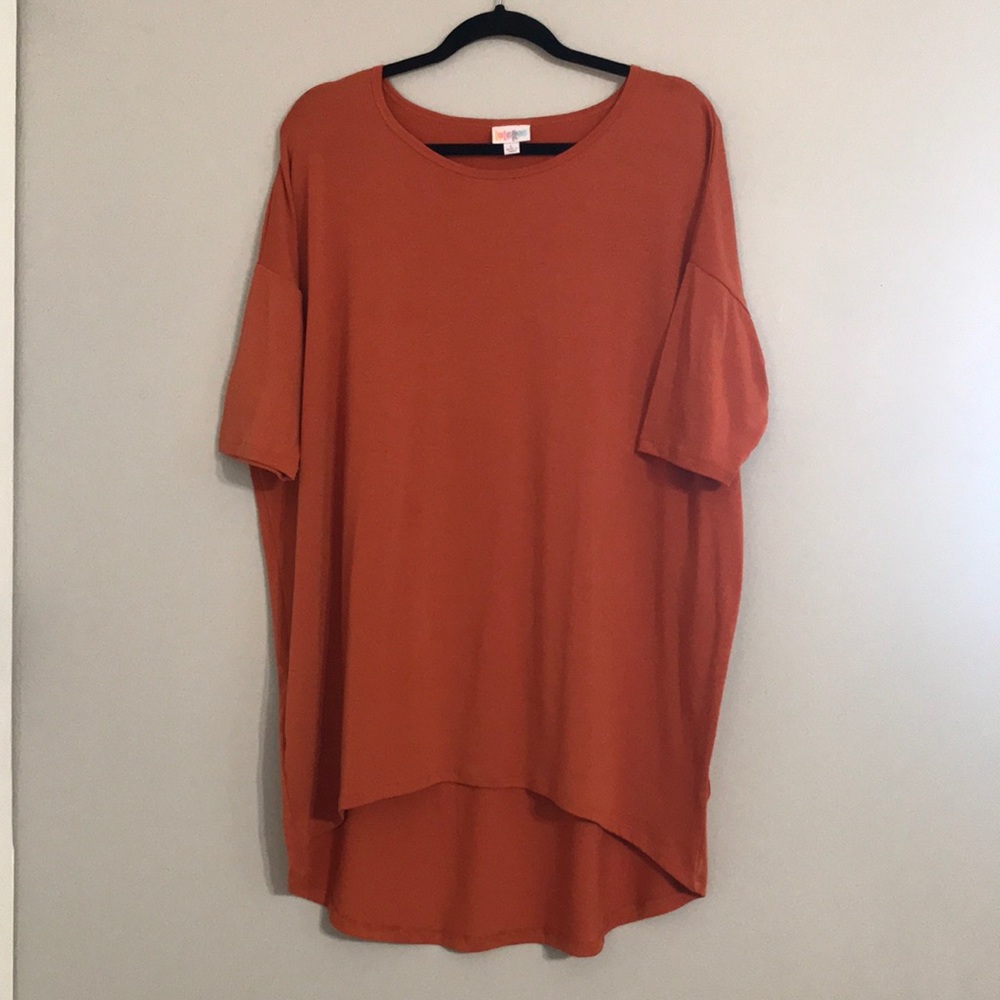 Solid Burnt Orange LuLaRoe Perfect T in Large